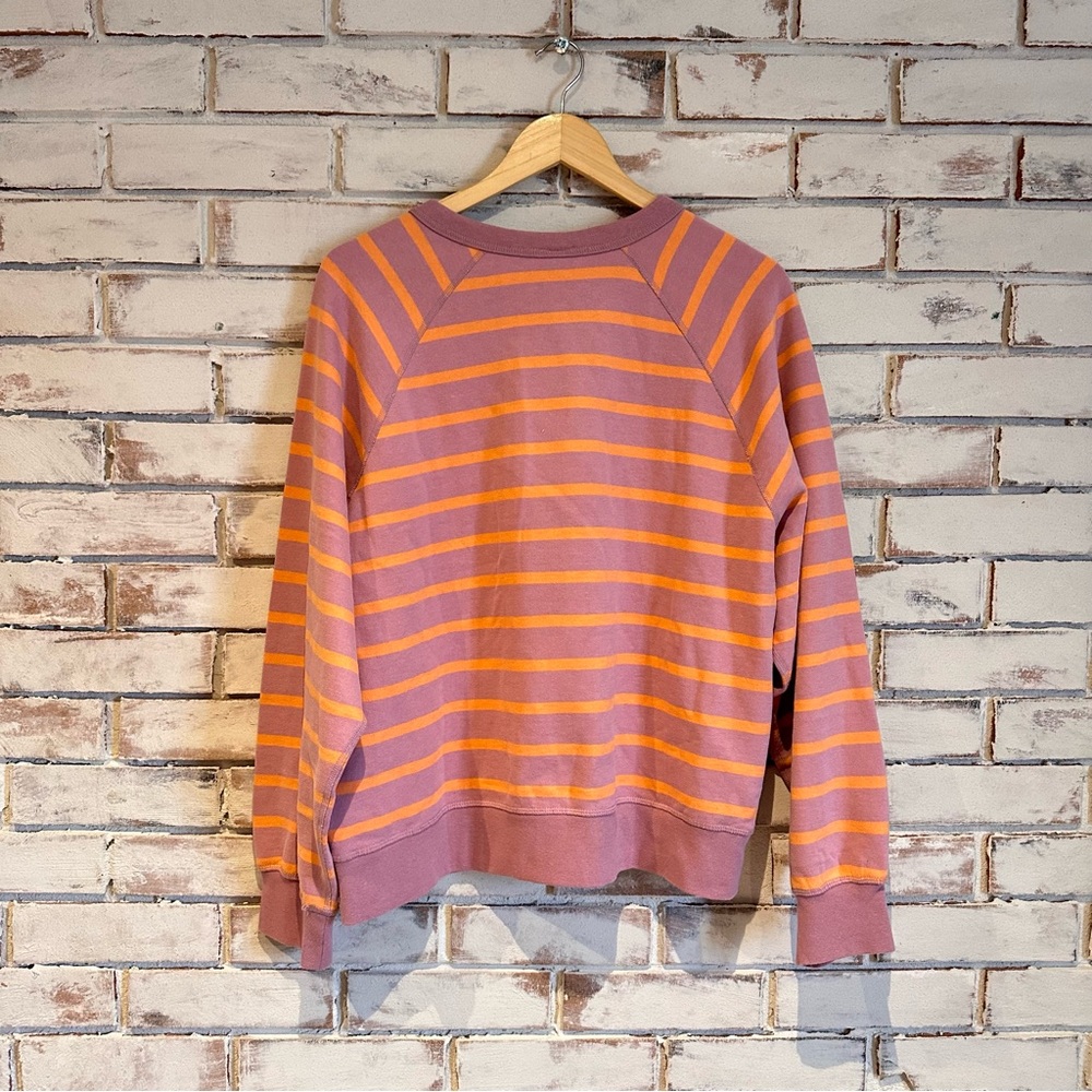 Marine Layer Cloud 9 Fleece Reversible Crewneck Stripe - Picture 4 of 6